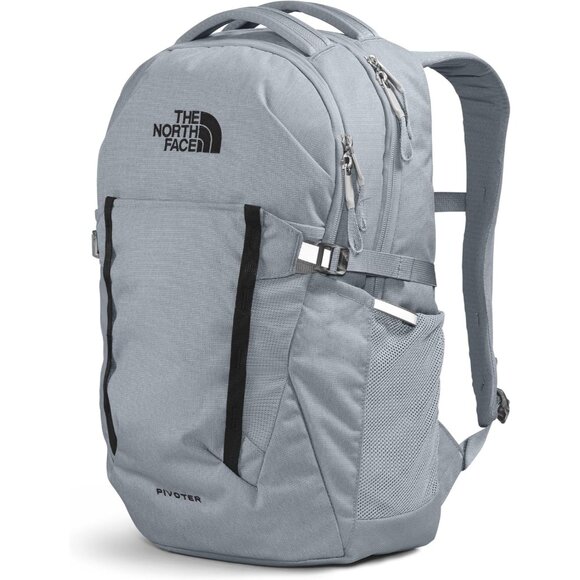 Pivoter Everyday Laptop Backpack - NPF, Mid Grey Dark Heather/TNF Black-NPF, One - Picture 2 of 6